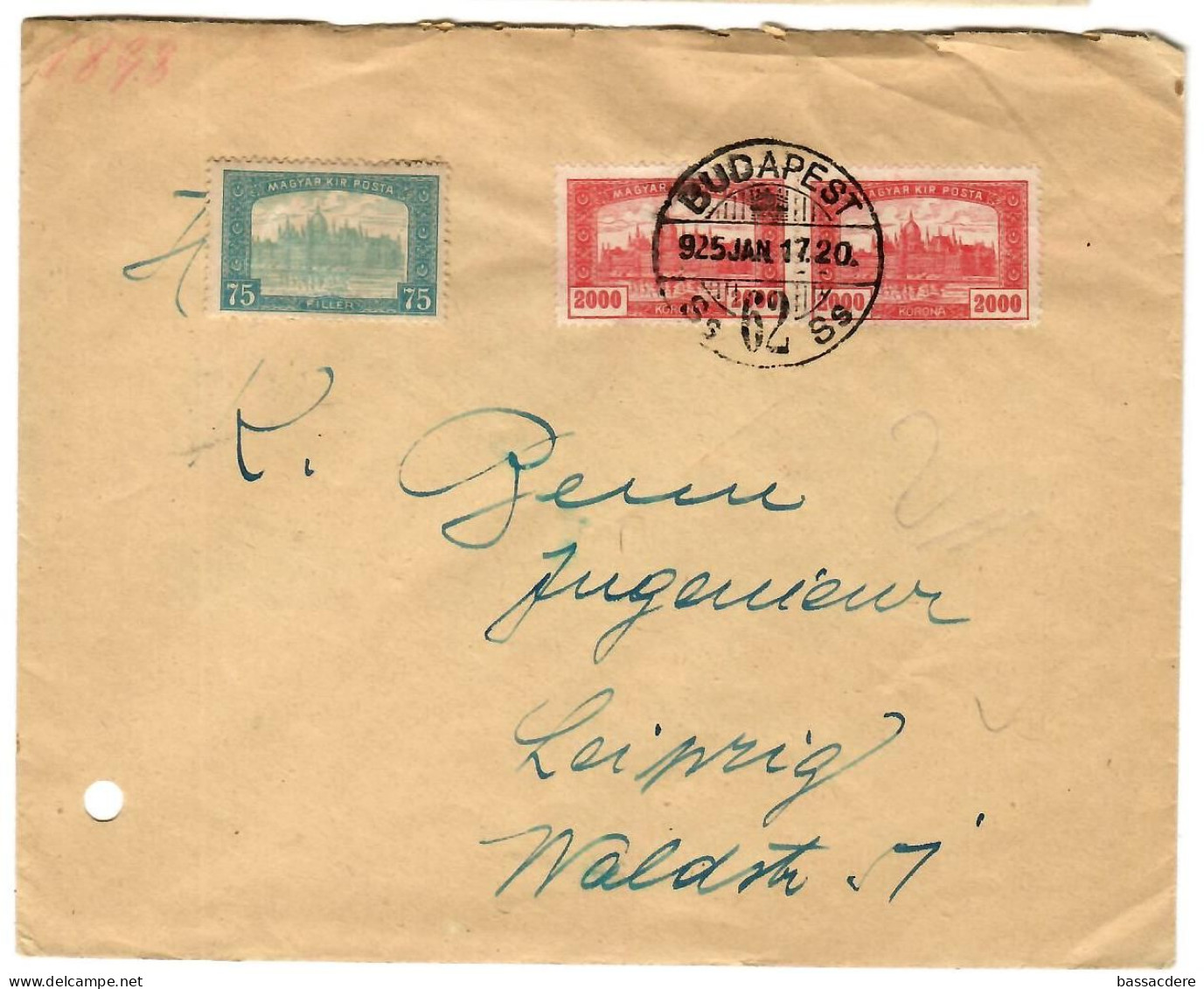 80052 -  BUDAPEST  Pour  L'Allemagne - Lettres & Documents