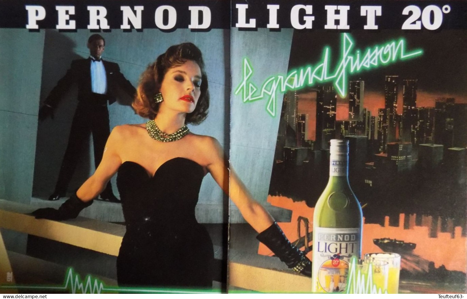 Publicité De Presse ; Alcool Pernod Light - Werbung