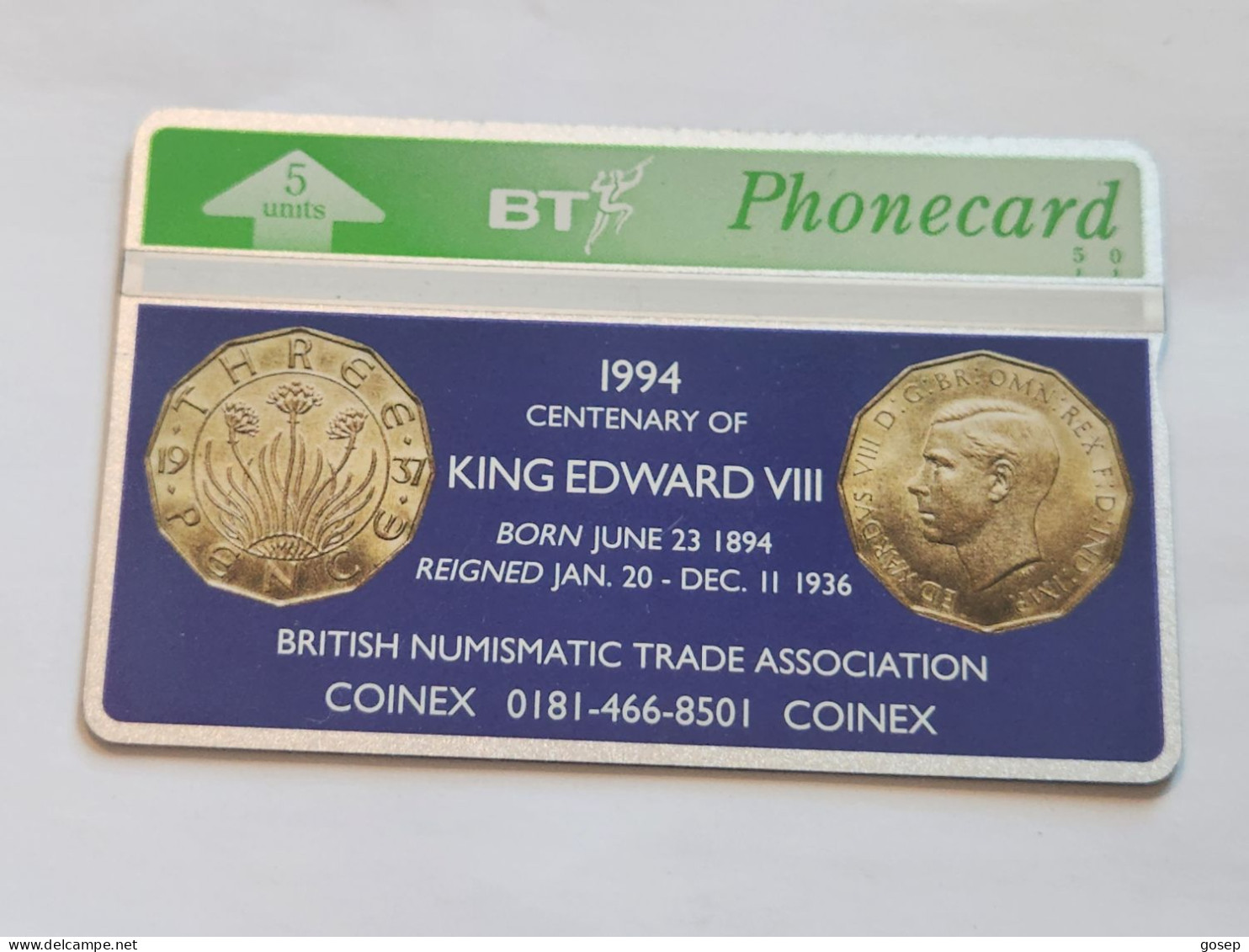 United Kingdom-(BTG-406)-Coined 94-Centenary OF King-(347)(5units)(429G21774)(tirage-4.000)-price Cataloge-5.00£-mint - BT Edición General