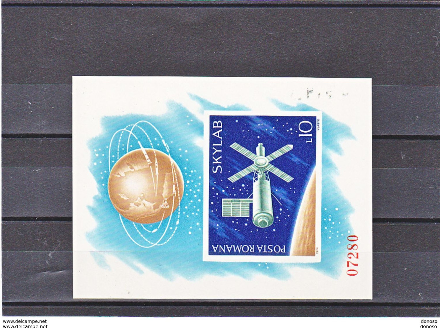 ROUMANIE 1974  ESPACE SKYLAB Yvert BF 116a, Michel Block 118 NEUF** MNH Cote Yv 100 Euros - Blocks & Kleinbögen