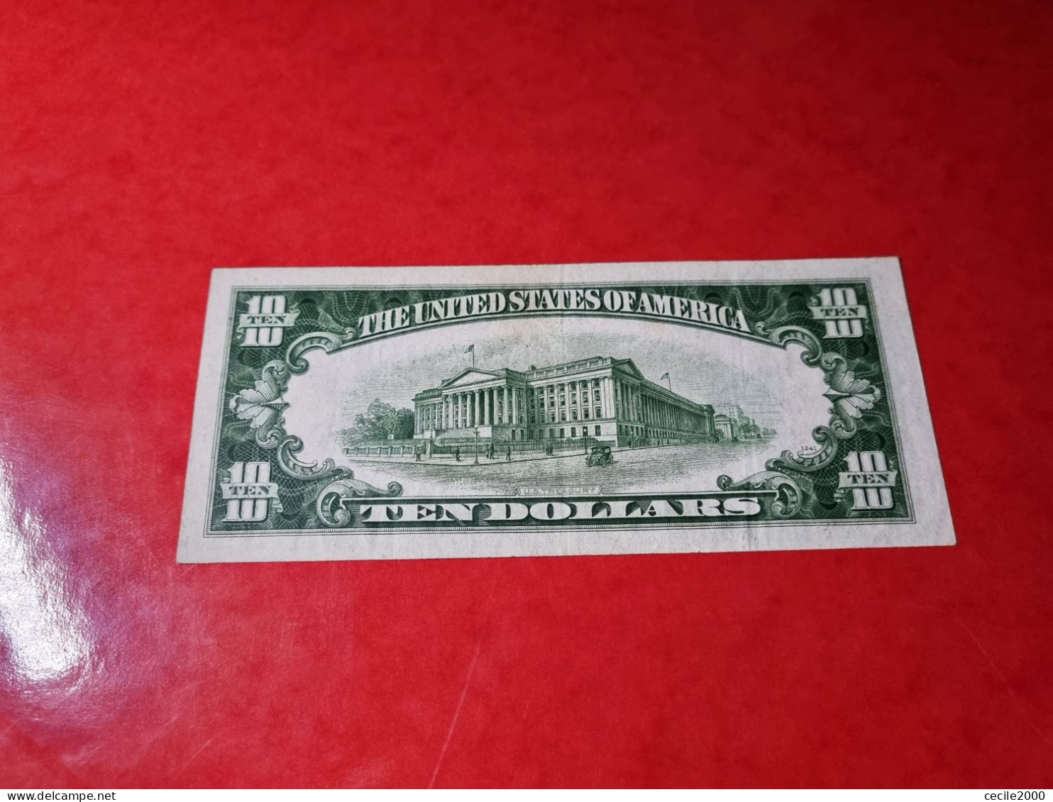 1934 D USA $10 DOLLARS UNITED STATES BANKNOTE XF+++  BILLETE ESTADOS UNIDOS *COMPRAS MULTIPLES CONSULTAR* - Federal Reserve Notes (1928-...)