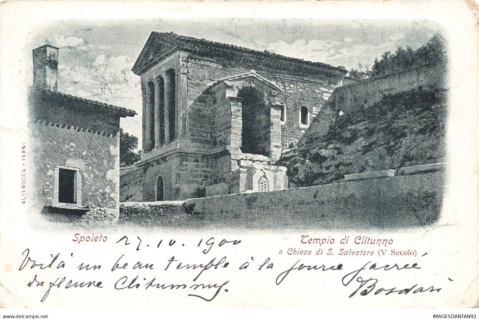 ITALIE AF#DC745 UMBRIA SPOLETO TEMPIO DI CLITUNNO ACHIESA DI S SALVATORE - Autres & Non Classés