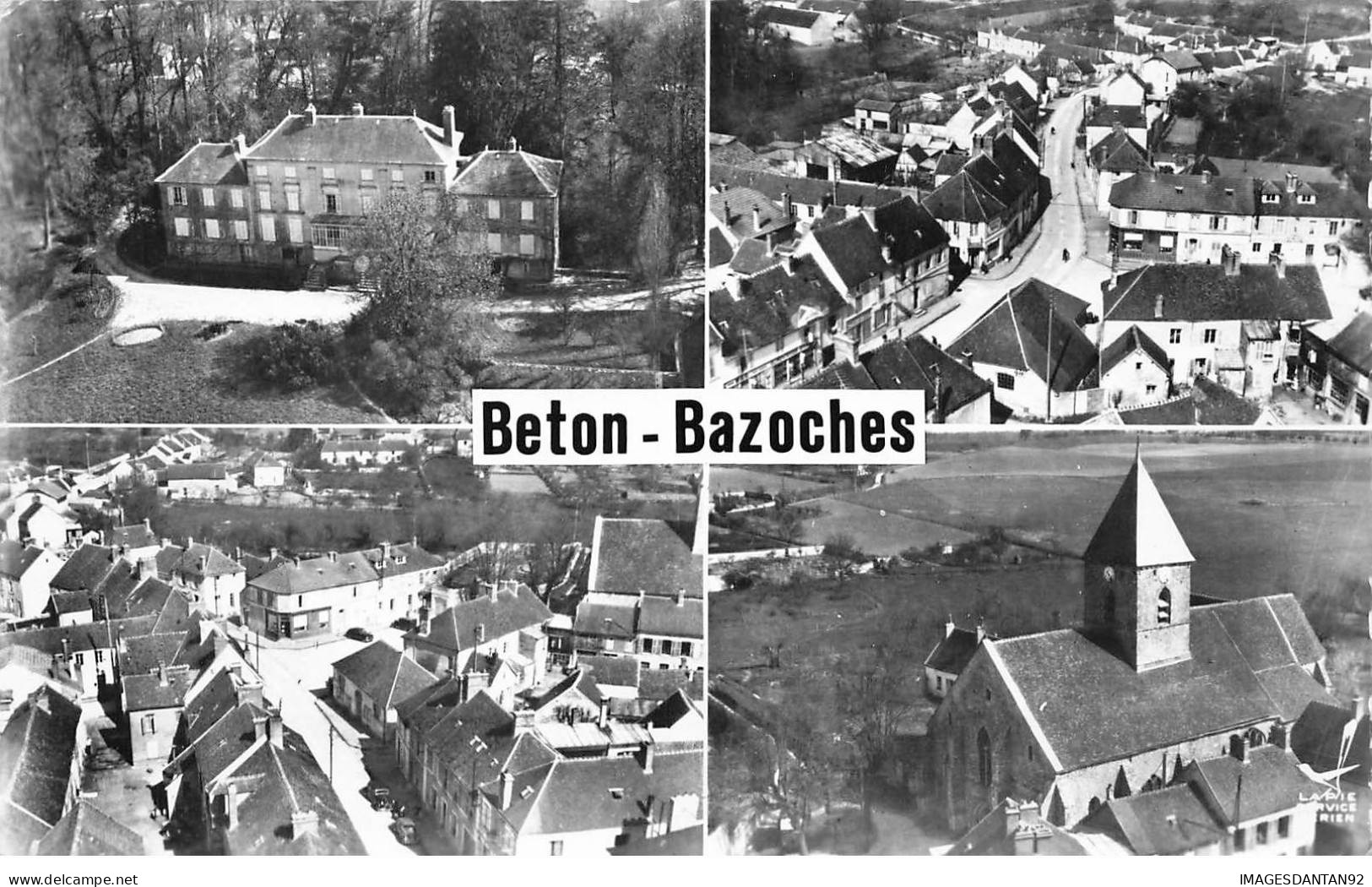77 BETON BAZOCHES AI#DC636 MULTI-VUES VUE AERIENNE DE LA VILLE L EGLISE (1) - Sonstige & Ohne Zuordnung