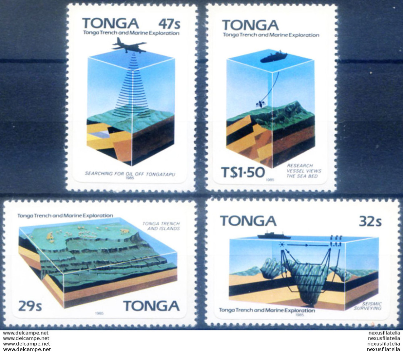 Esplorazione Dei Mari 1985. - Tonga (1970-...)