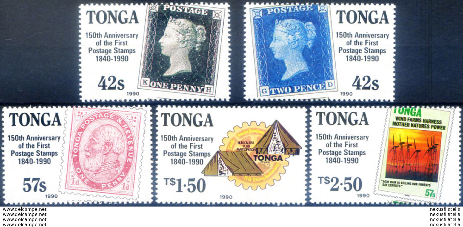 150° Del Francobollo 1990. - Tonga (1970-...)