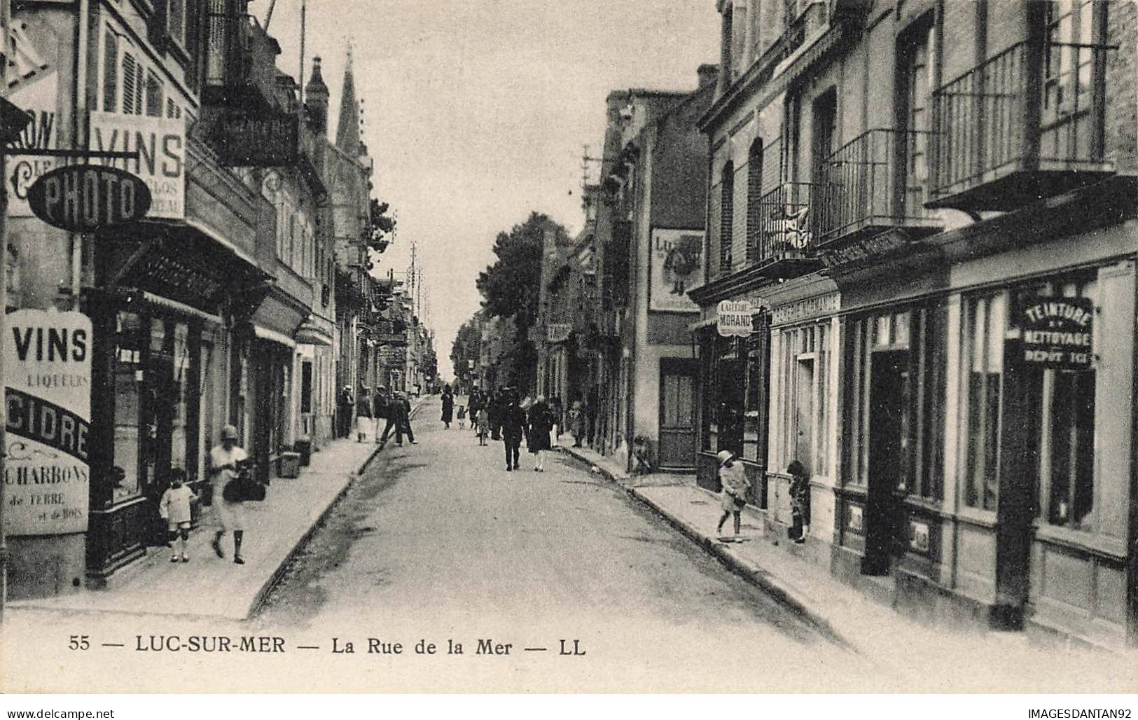 14 LUC SUR MER AI#DC088 LA RUE DE LA MER ET SES MAGASINS - Luc Sur Mer