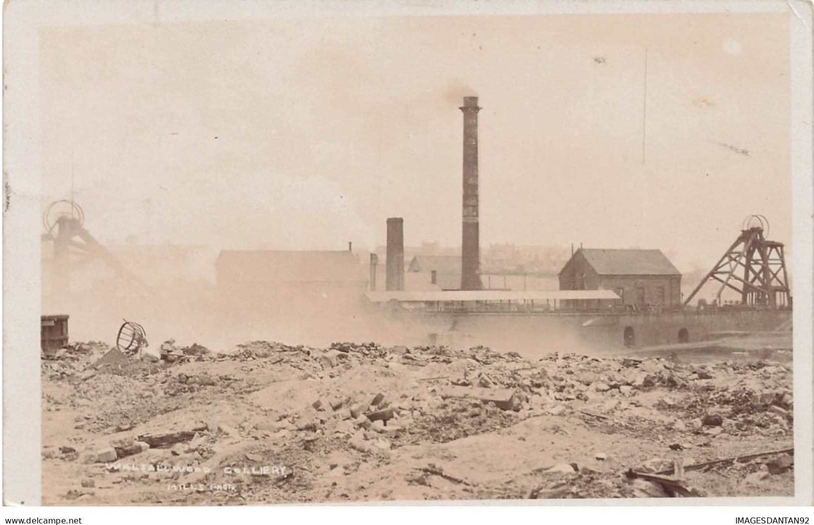 ROYAUME UNI #FG54762 WALSALL WOOD COLLIERY MILLS PHOTO MINE CARTE PHOTO - Otros & Sin Clasificación