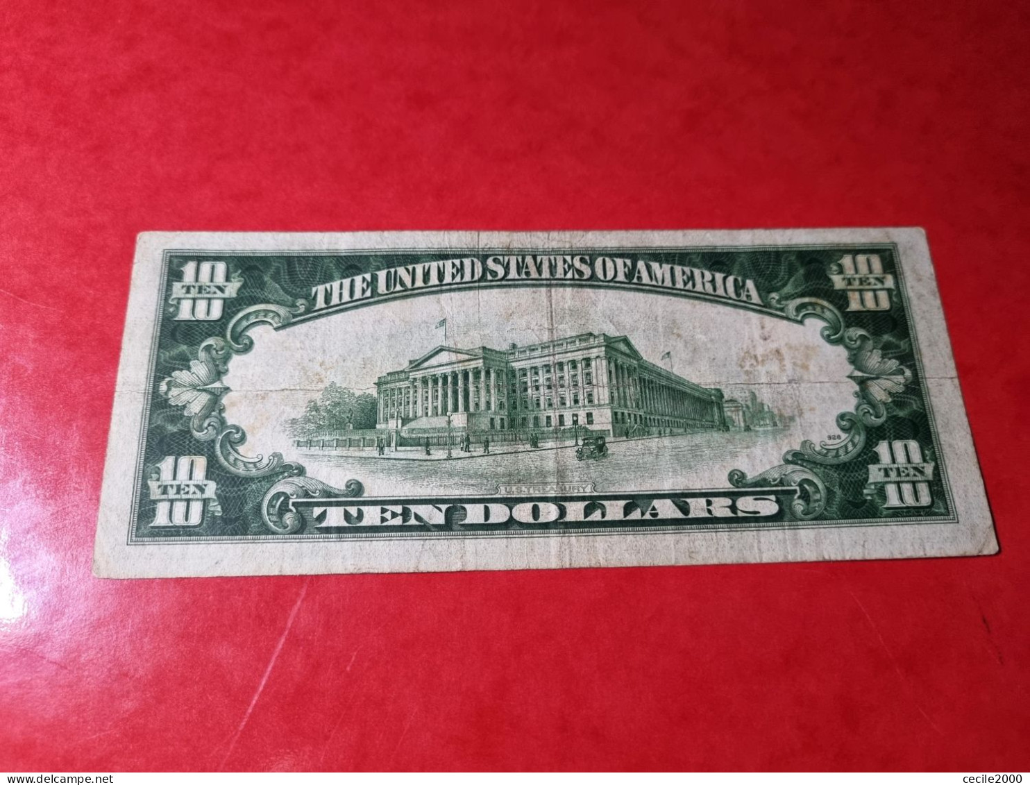 1934 A USA $10 DOLLARS *NORTH AFRICA NOTE* UNITED STATES BANKNOTE VF BILLETE ESTADOS UNIDOS *COMPRAS MULTIPLES CONSULTAR - Hawaii, Afrique Du Nord (1942)