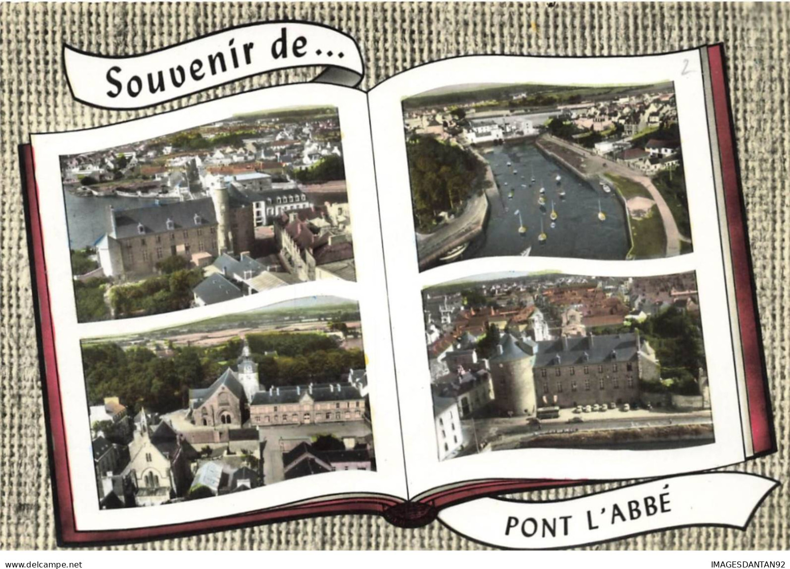 29 PONT L ABBE AI#DC888 MULTI-VUES LA MAIRIE LE PORT LE CHATEAU L EGLISE DES CARMES - Pont L'Abbe