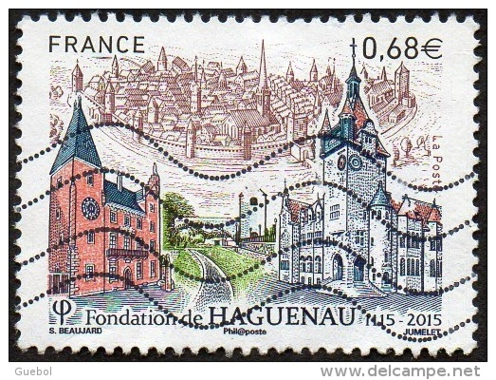 France Oblitération Moderne N° 4969 - Fondation De Haguenau. Eglises Saint Georges Et Saint Nicolas - Gebruikt