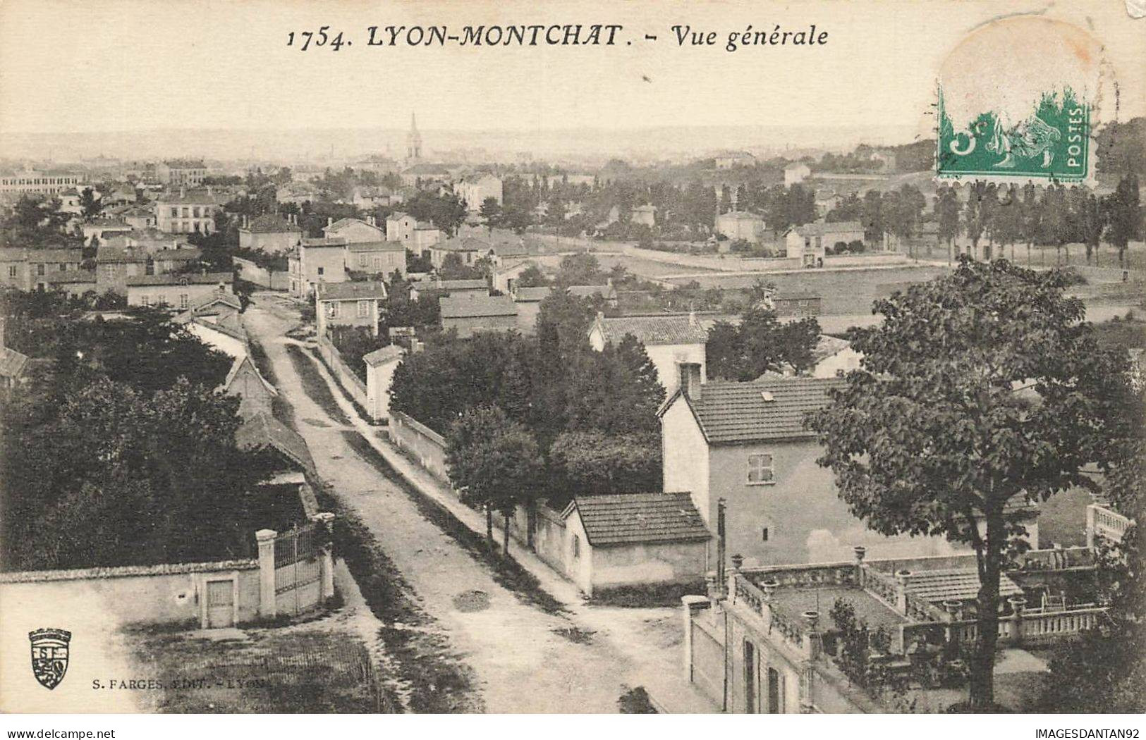 69 LYON MONTCHAT AI#DC519 VUE GENERALE DU QUARTIER DE LA VILLE - Lyon 3