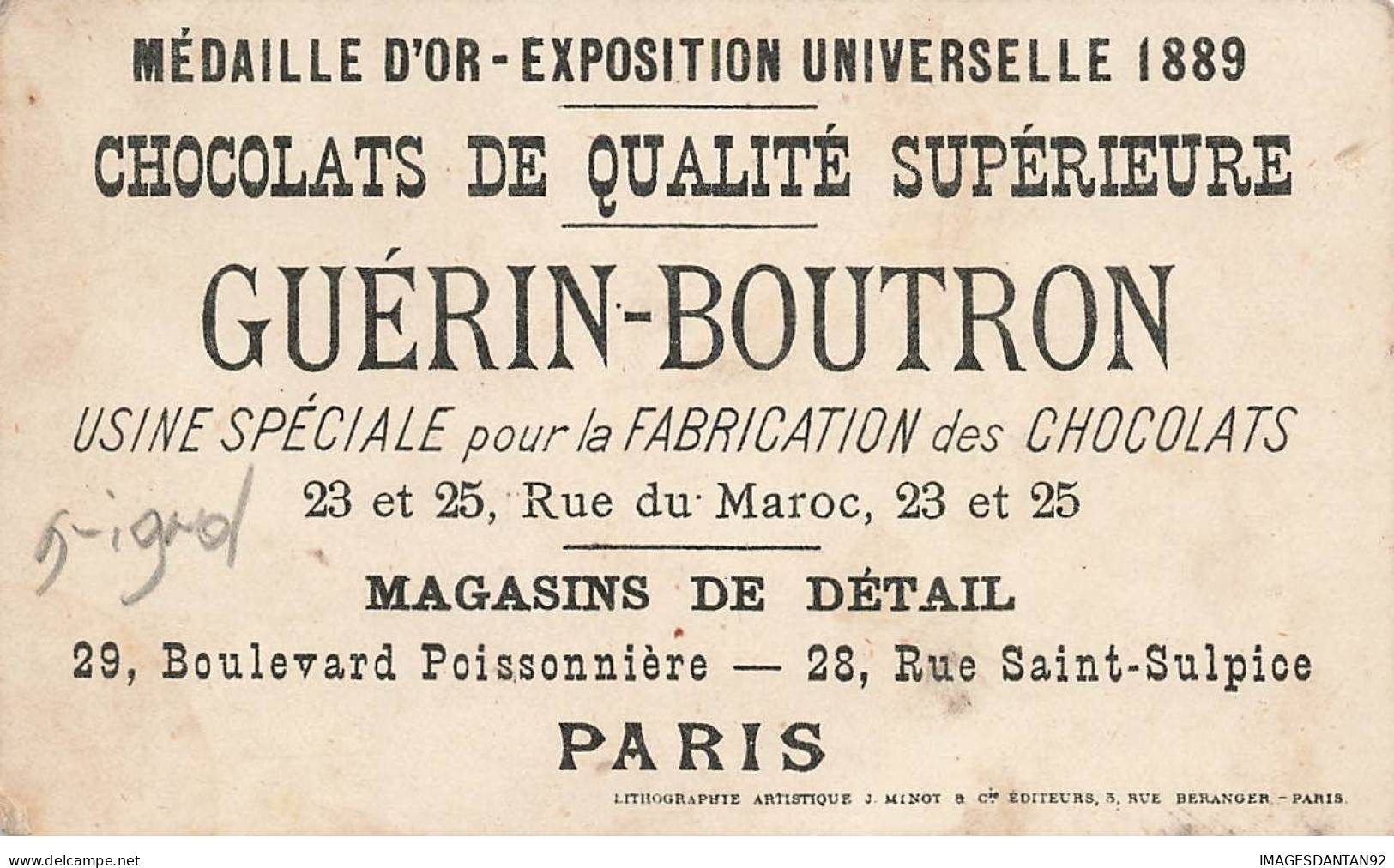 CHROMOS AG#MK878 JOUETS LES GUIGNOLS CHOCOLAT GUERIN BOUTRON PARIS - Guérin-Boutron