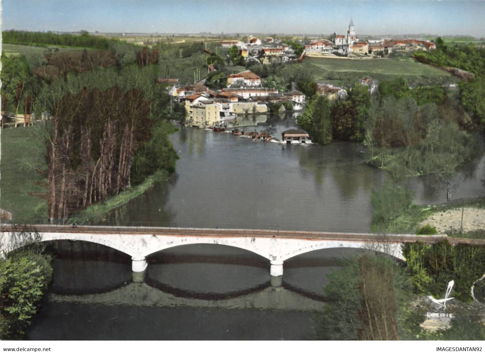 16 CHATEAUNEUF SUR CHARENTE AJ#MK313 LE PONT SUR LA CHARENTE ET VUE PANORAMIQUE AERIENNE - Chateauneuf Sur Charente