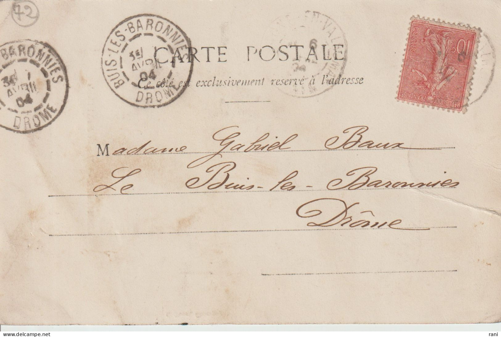 26-DROME  ( Beau Cachet D'arrivée De BUIS LES BARONNIES ) - Manual Postmarks