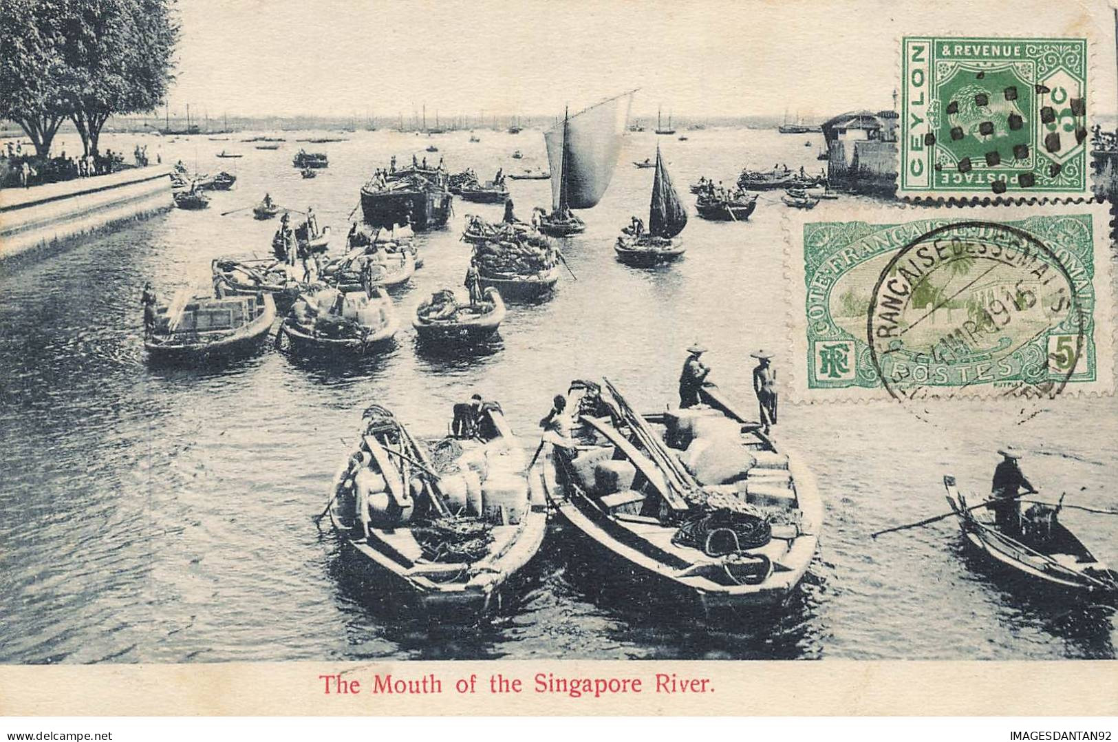 SINGAPOUR AL#AL0027 THE MOUTH OF THE SINGAPORE RIVER - Singapour