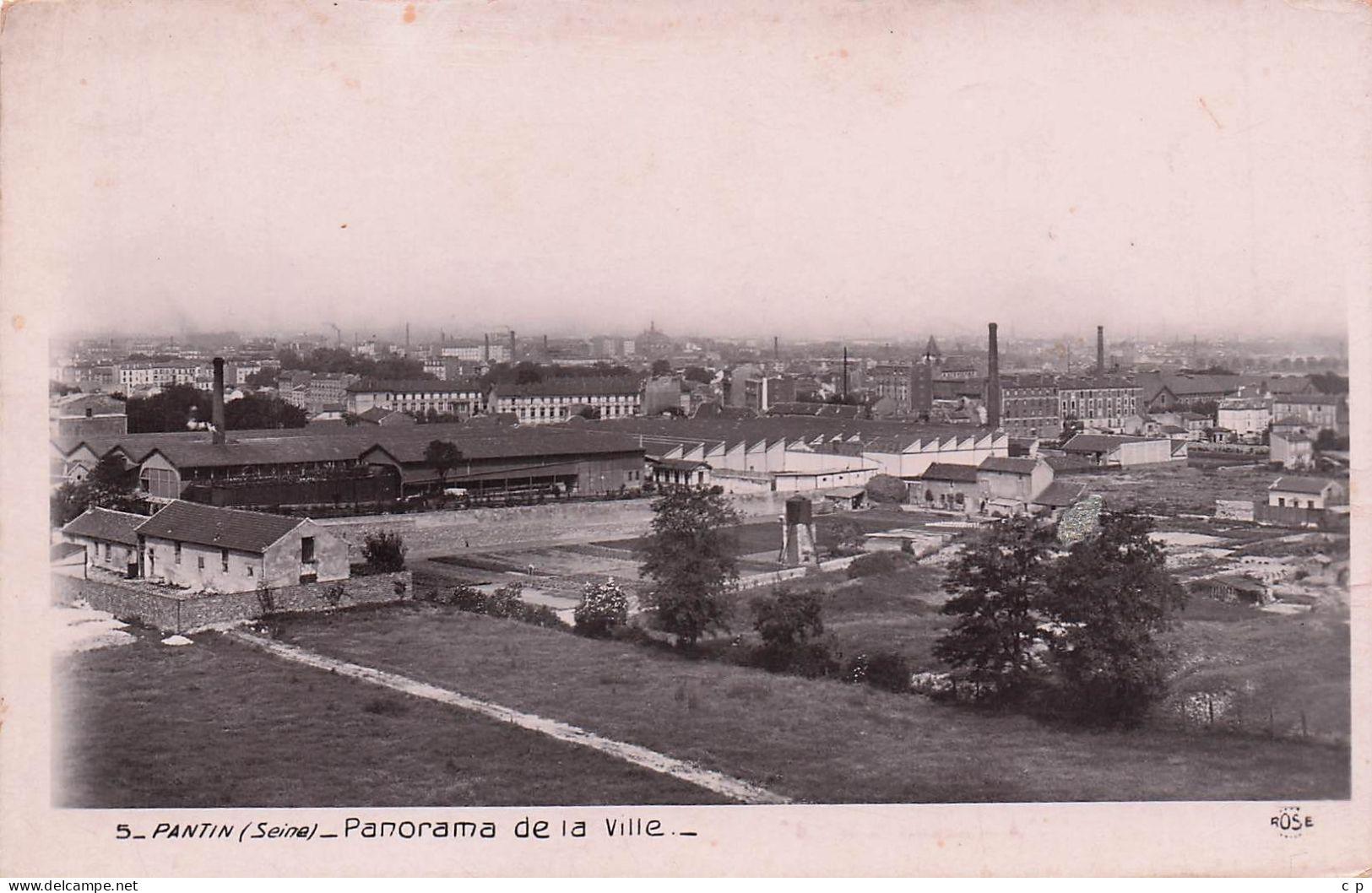 Pantin -  Panorama De La Ville - Usine  -   CPA °J - Pantin