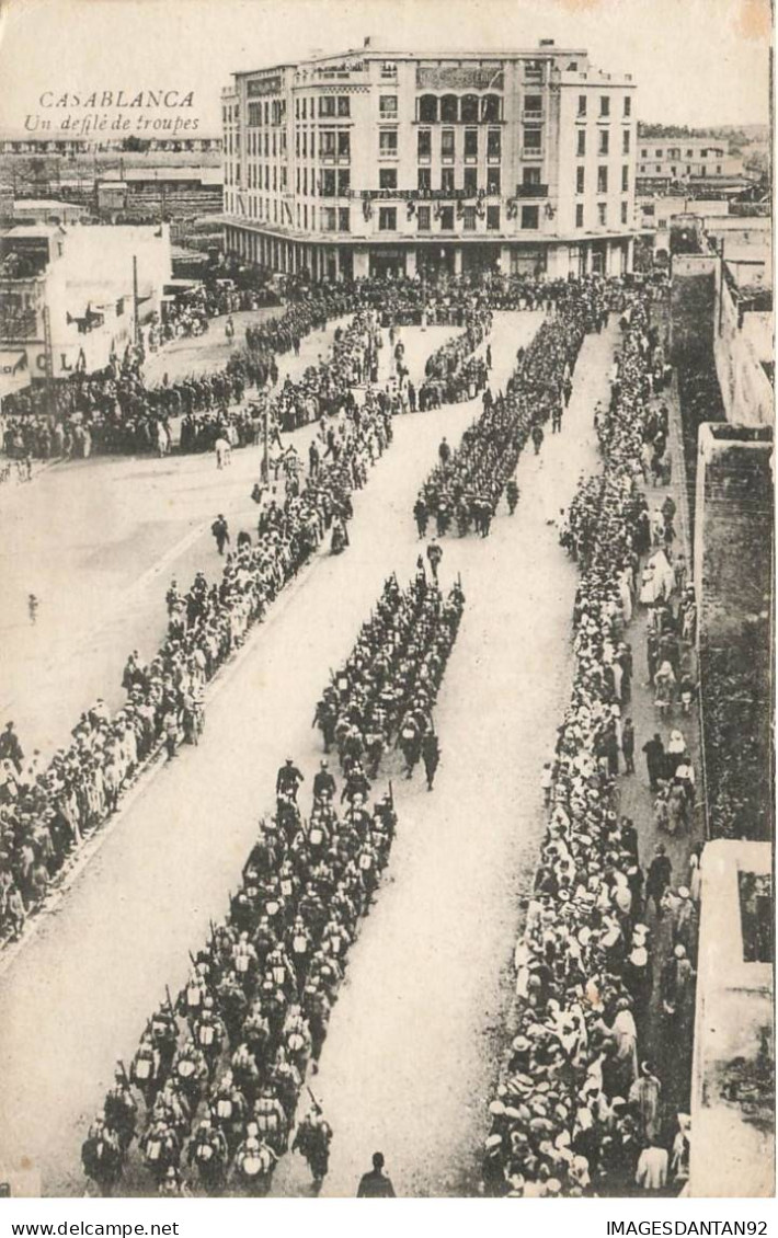 MAROC AM#DC363 CASABLANCA MILITAIRES DEFILE DE TROUPES - Casablanca