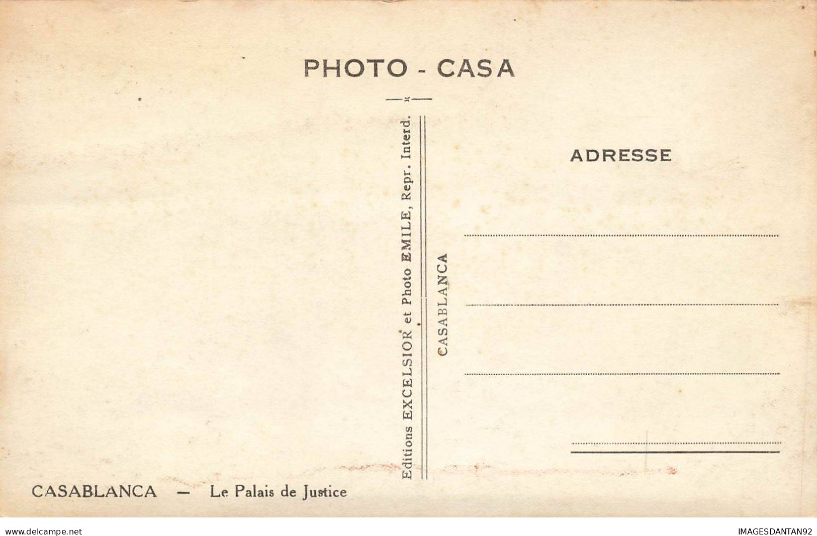 MAROC AM#DC358 CASABLANCA LE PALAIS DE JUSTICE - Casablanca