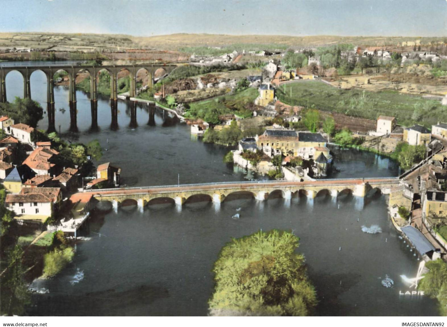 86 L ISLE JOURDAIN AK#DC896 VUE AERIENNE DU PONT SAINT-SYLVAIN ET DU VIADUC - L'Isle Jourdain