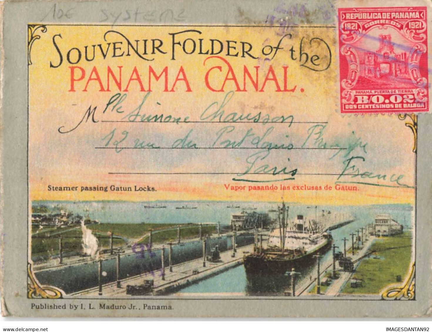PANAMA AL#AL00118 PANAMA CANAL ECLUSE CARTE A SYSTEME VUES MULTIPLES - Panama