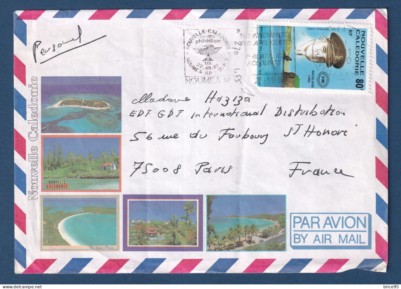 Nouvelle Calédonie - Par Avion - Pour La France - 1981 - Papua New Guinea