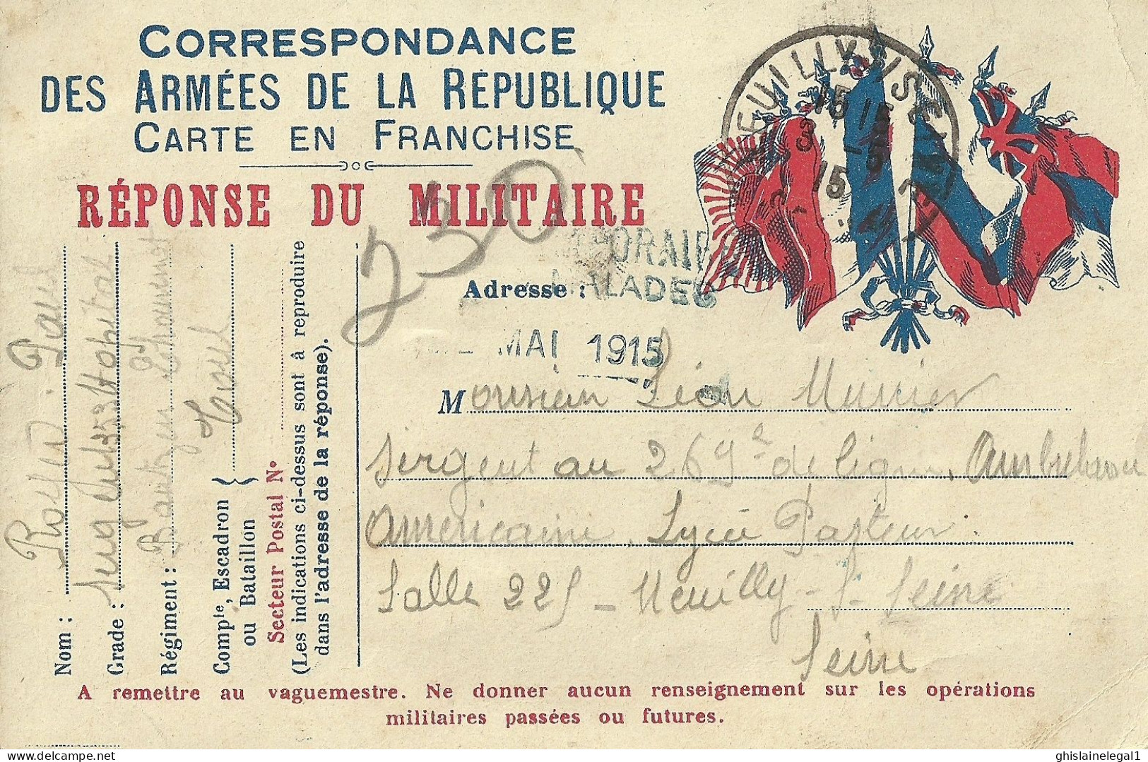 Carte Postale 1915 - Collections