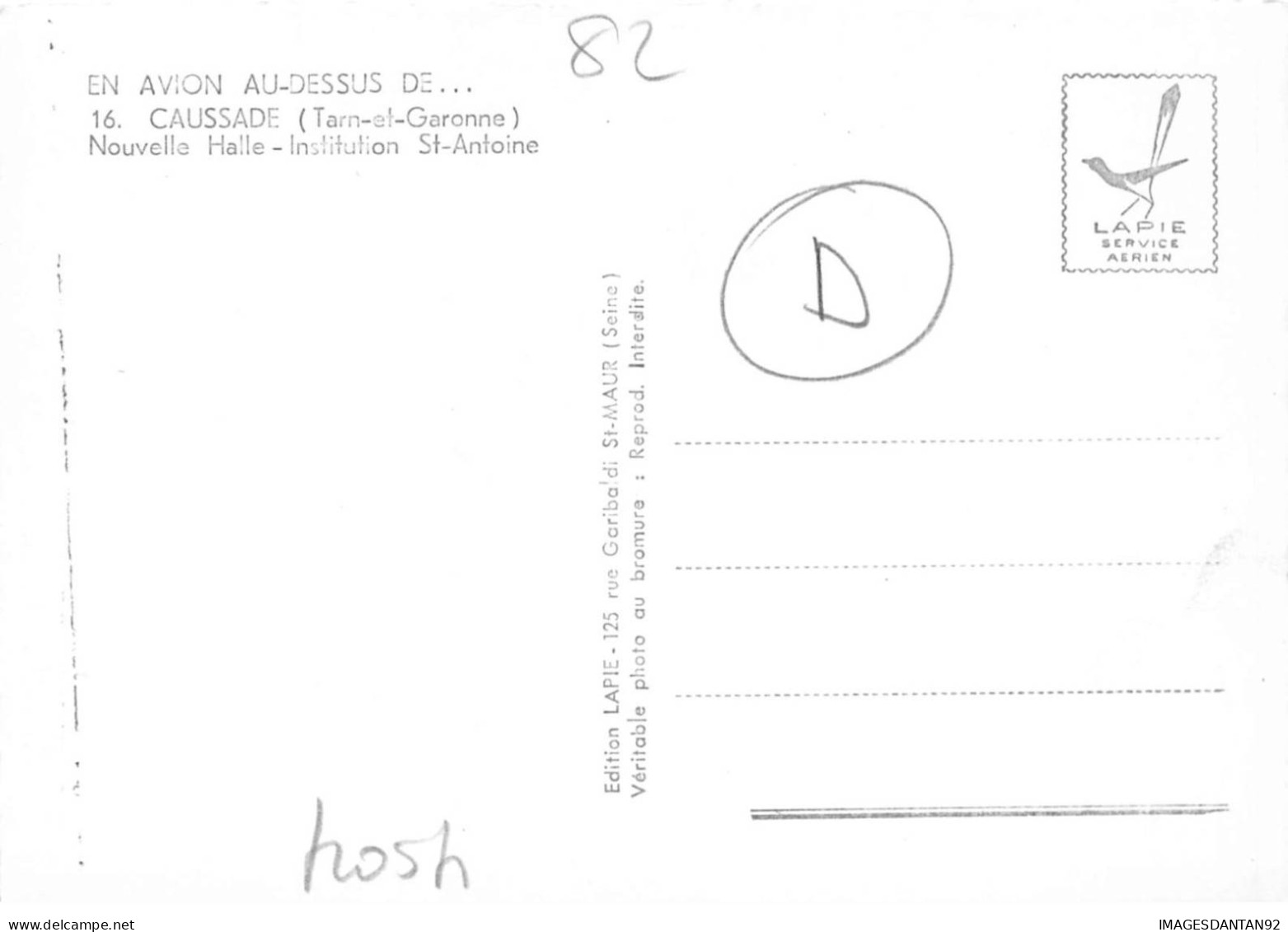 82 CAUSSADE AJ#MK889 NOUVELLE HALLE INSTITUTION ST ANTOINE VUE AERIENNE NUM 16 - Caussade
