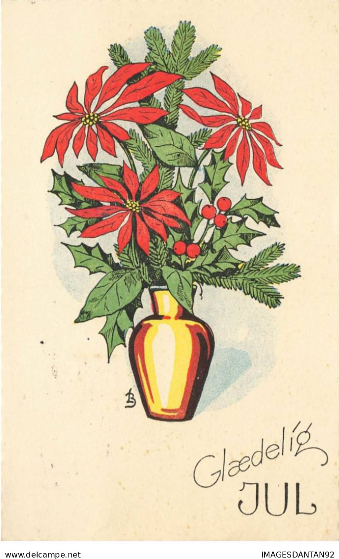 ILLUSTRATEURS  AL#AL00622 DESSIN D UN VASE AVEC DES FLEURS DE GLAEDELIG JUL - Autres & Non Classés