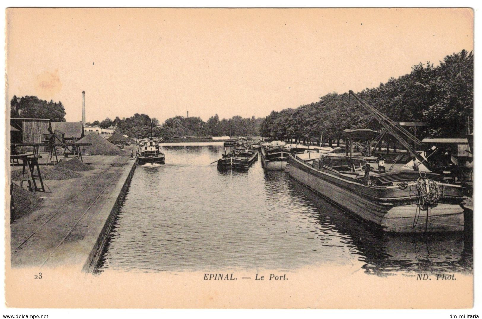 88 - CPA : ÉPINAL - LE PORT - BELLE VUE SUR PÉNICHES - VOSGES - Hausboote