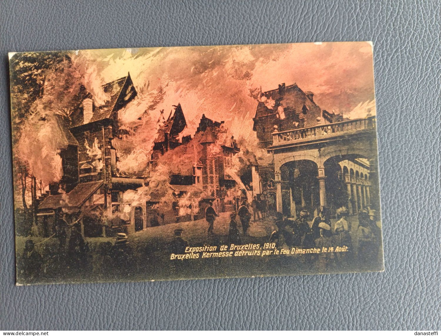 EXPOSITION DE BRUXELLES 1910  INCENDIE DES 14-15/08 1910 - Expositions Universelles