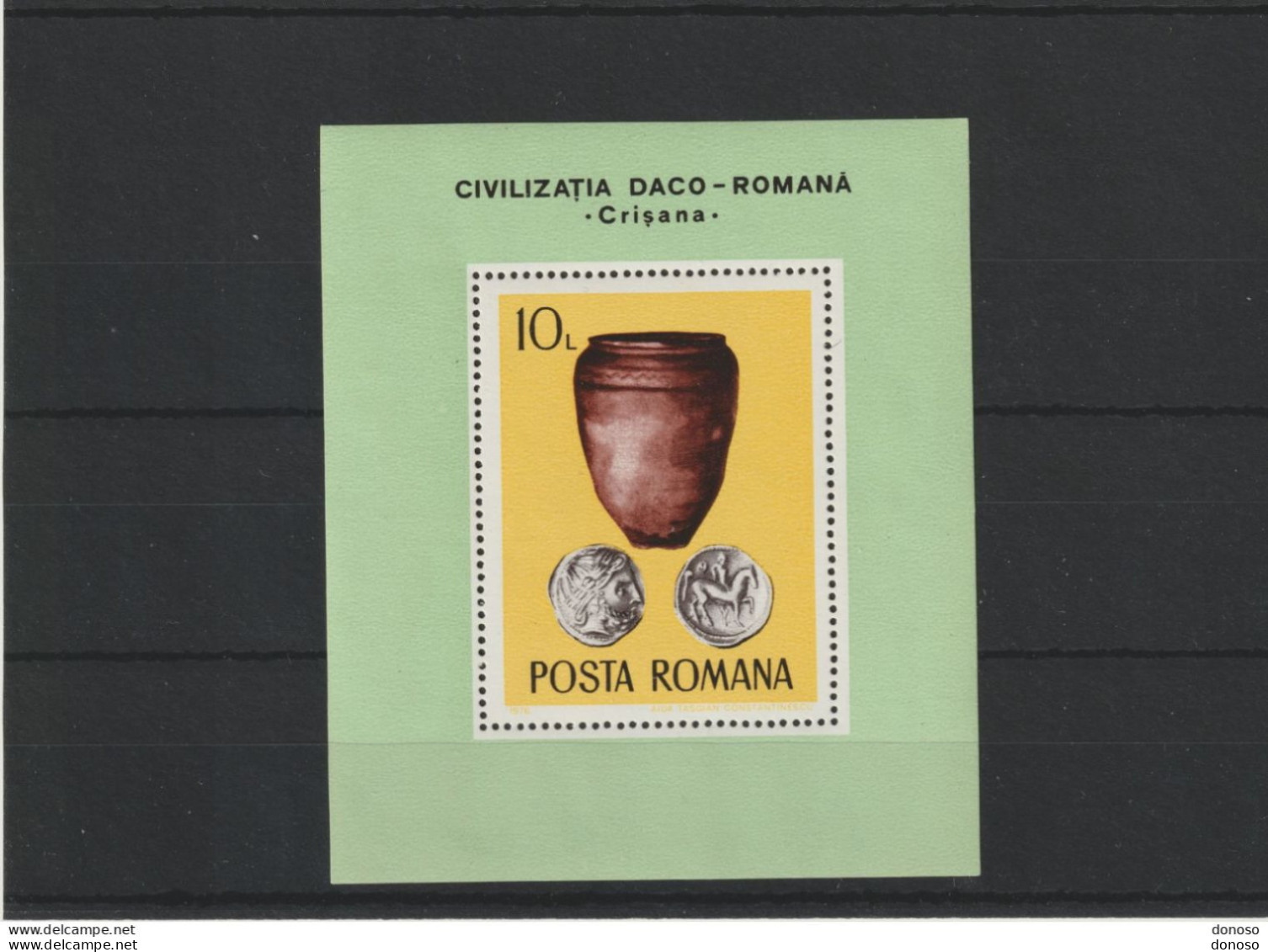 ROUMANIE 1976 Civilisation Daco-romaine  Yvert BF 125, Michel Block 131 NEUF** MNH Cote 7,50 Euros - Blokken & Velletjes