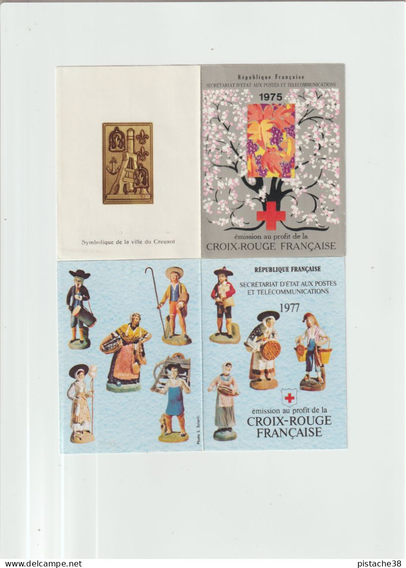 CROIX ROUGE FRANCAISE, (émission De Profit De La) Années 1975 Et 1977 - Achat Immédia, Voir Les Scans - Ongebruikt