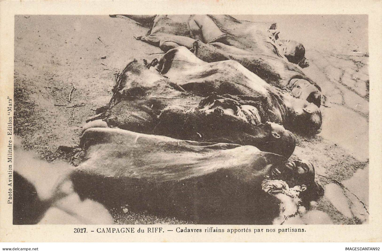 MAROC AM#DC337 CAMPAGNE DU RIFF CAGAVRES RIFFAIN APPORTES PAR DES PARTISANS - Casablanca