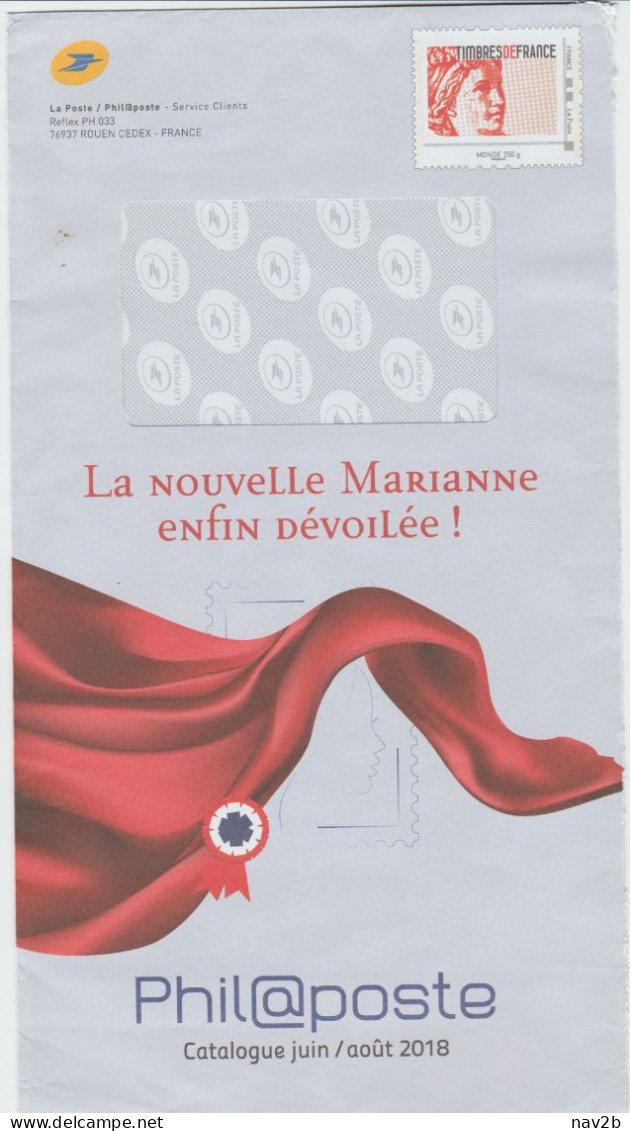 Entier Enveloppe TSC Philaposte . 2018 - Prêts-à-poster:Stamped On Demand & Semi-official Overprinting (1995-...)