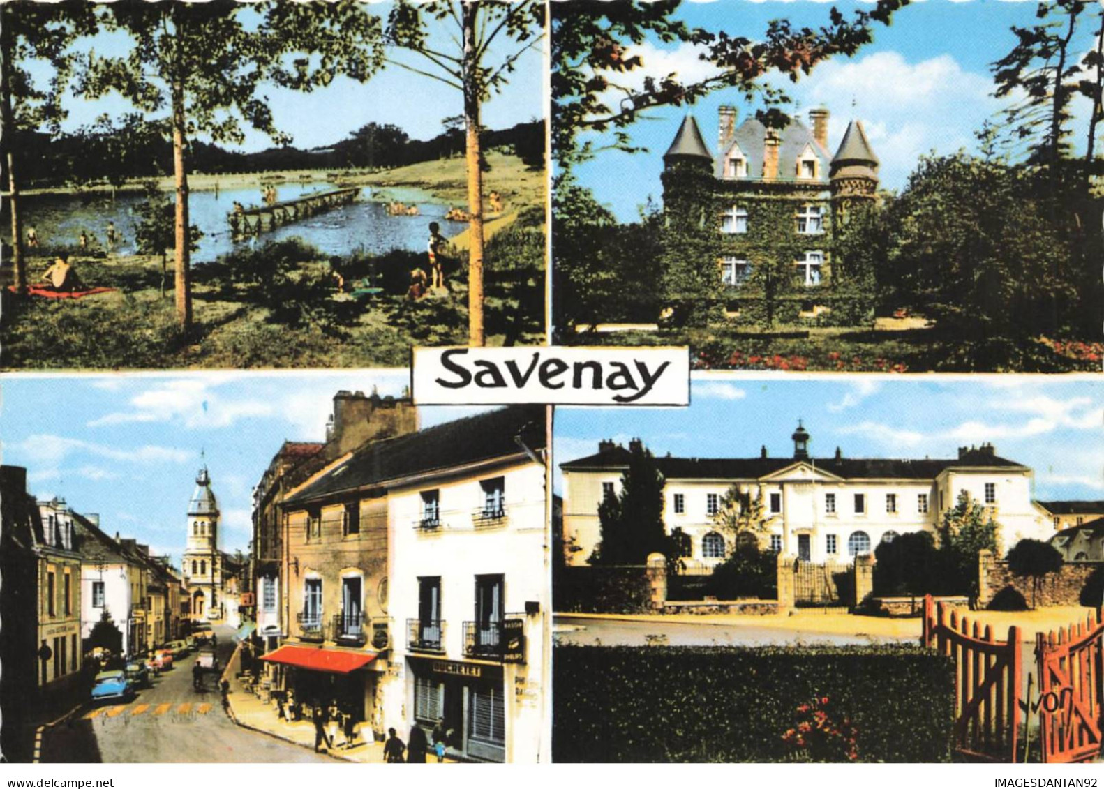 44 SAVENAY AM#DC713 MULTI-VUES CHATEAU DE THERBE L HOPITAL LARUE DE L EGLISE LE LAC - Savenay