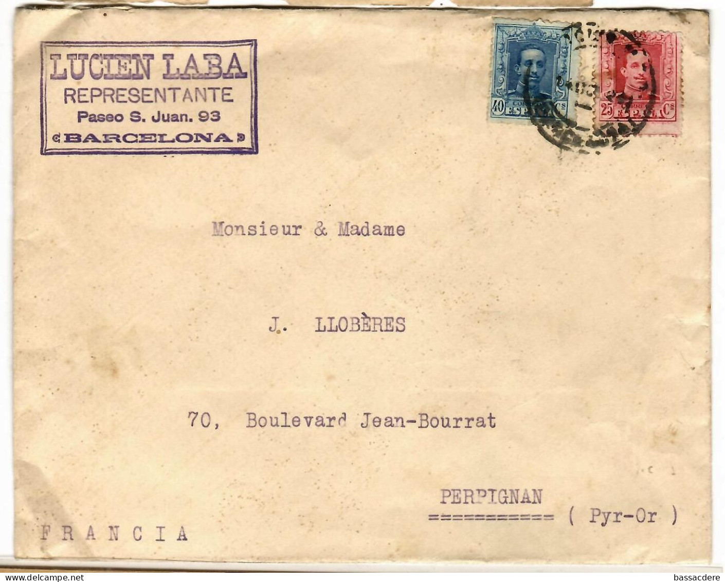 80057 -  EXPOSICION INTERNATIONAL  DE BARCELONA  1929 - Storia Postale