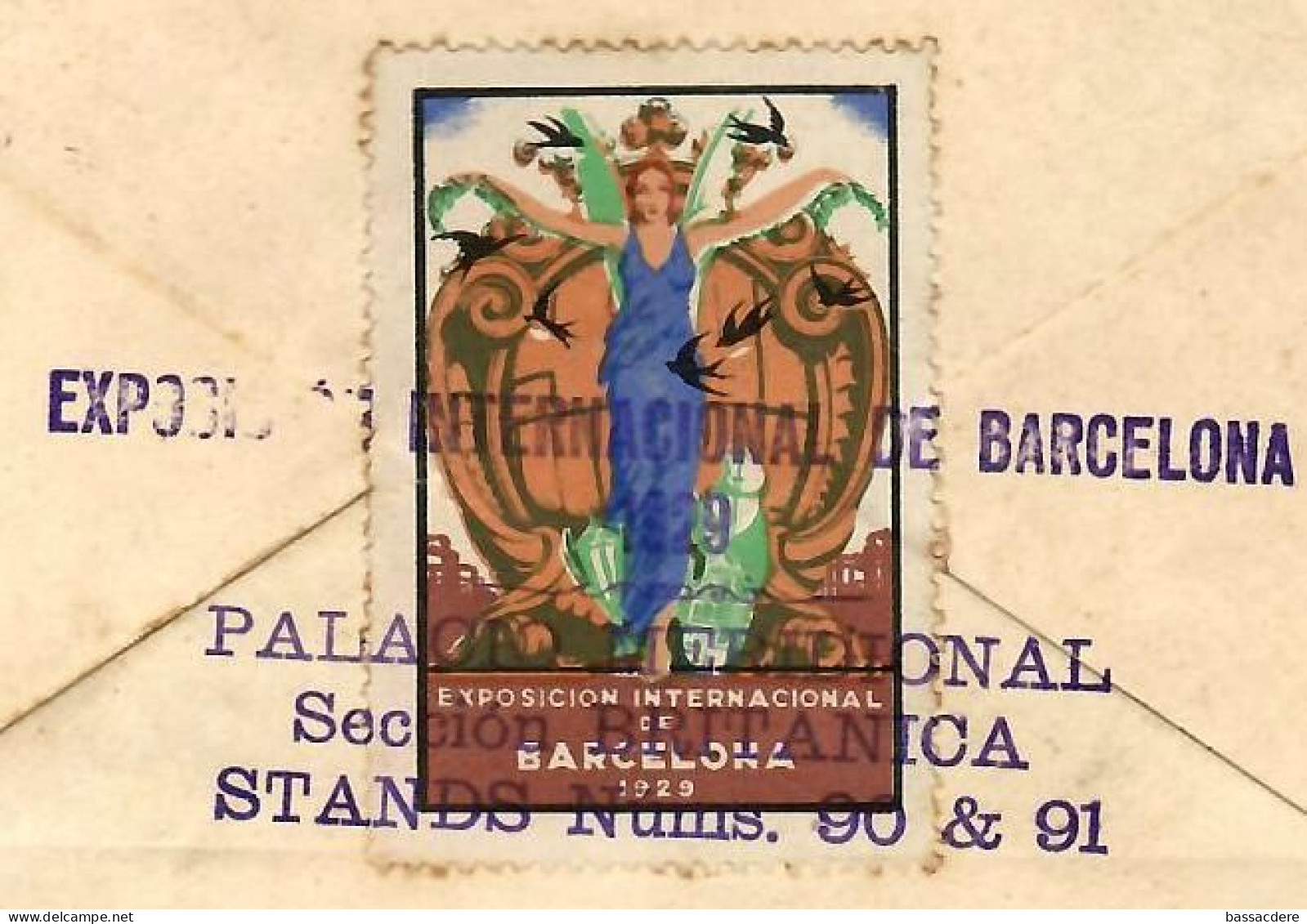 80057 -  EXPOSICION INTERNATIONAL  DE BARCELONA  1929 - Briefe U. Dokumente