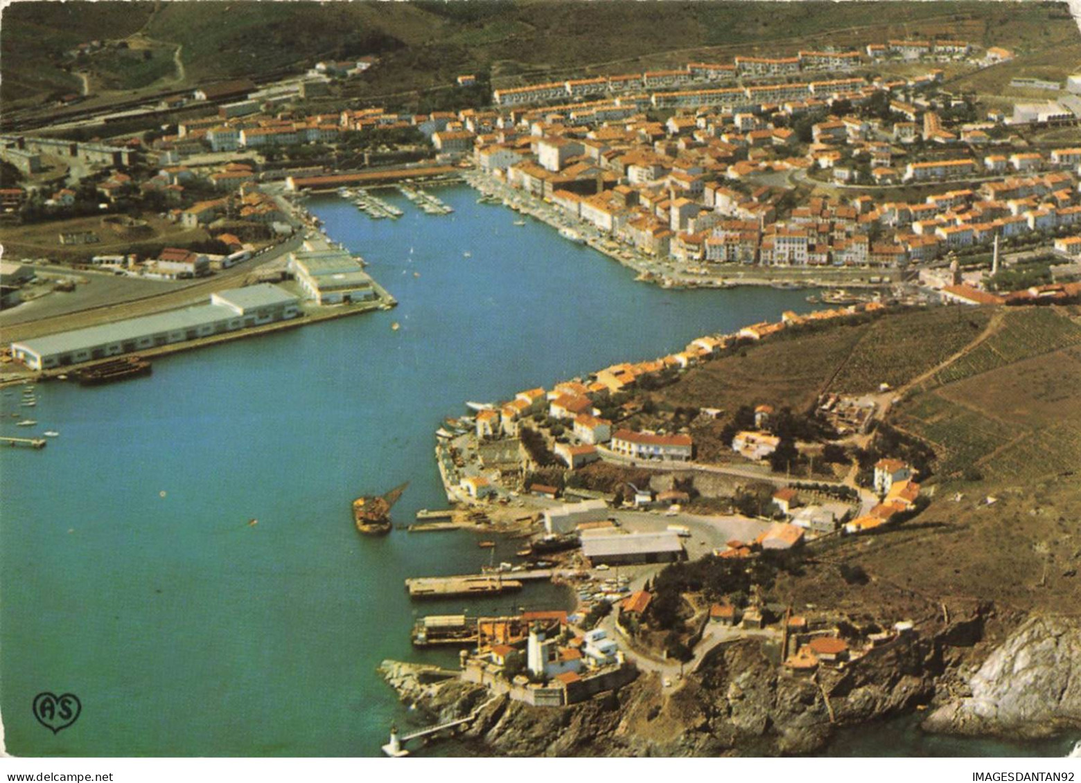 66 PORT VENDRES AM#DC837 VUE PANORAMIQUE AERIENNE DU PORT - Port Vendres