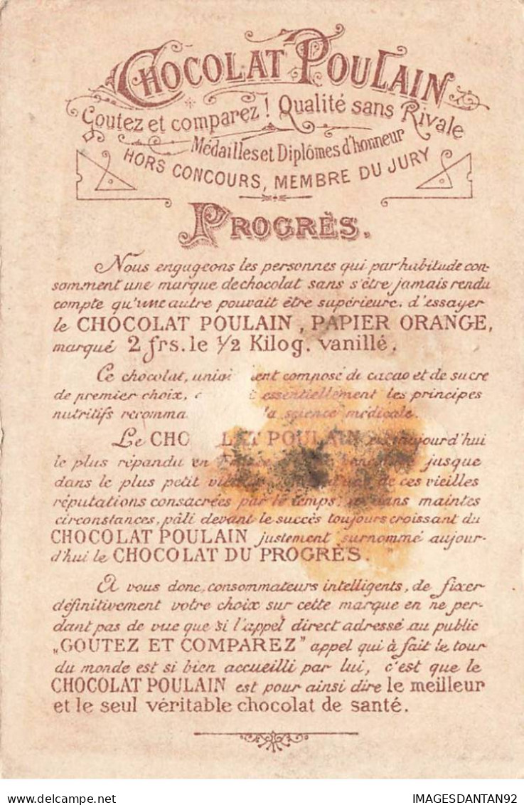 CHROMOS AO#AL000281 CHOCOLAT POULAIN LA PIE VOLEUSE OPERA DE ROSSINI LA PIE VOLE LA CUILLERE DANS LA CORBEILLE - Poulain