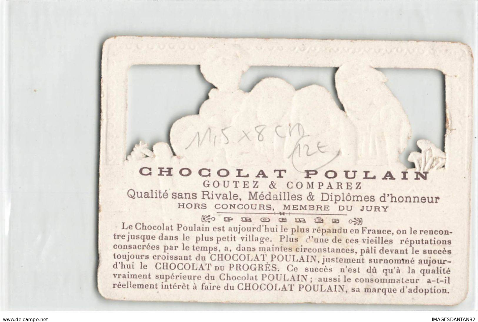 CHROMOS AO#AL000292 DECOUPIS CHOCOLAT POULAIN ENFANTS REGARDANT DES CHATONS CHATS 11,5 X 8 CM - Poulain