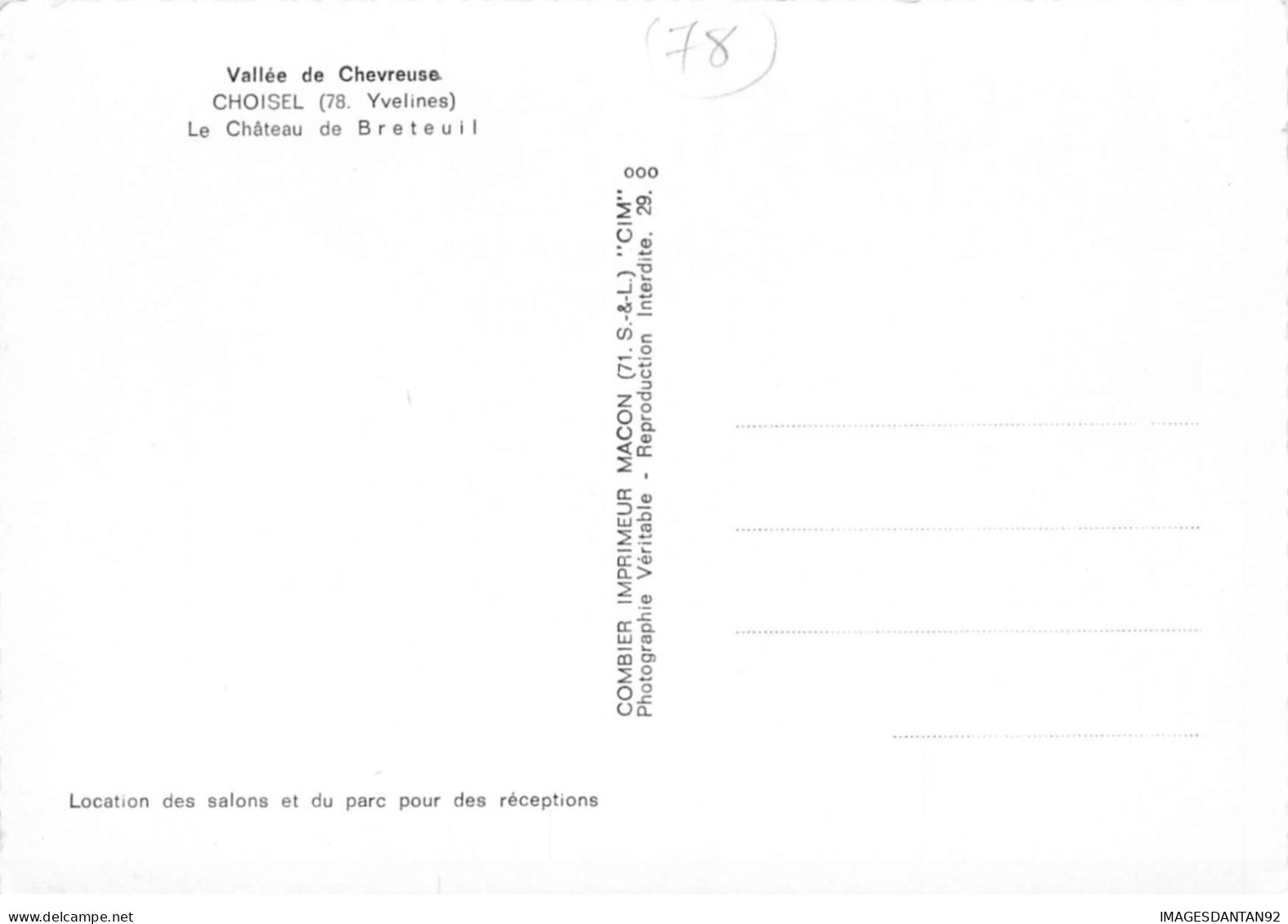 78 CHOISEL AM#DC1010 VUE AERIENNE LE CHATEAU DE BRETEUIL - Autres & Non Classés