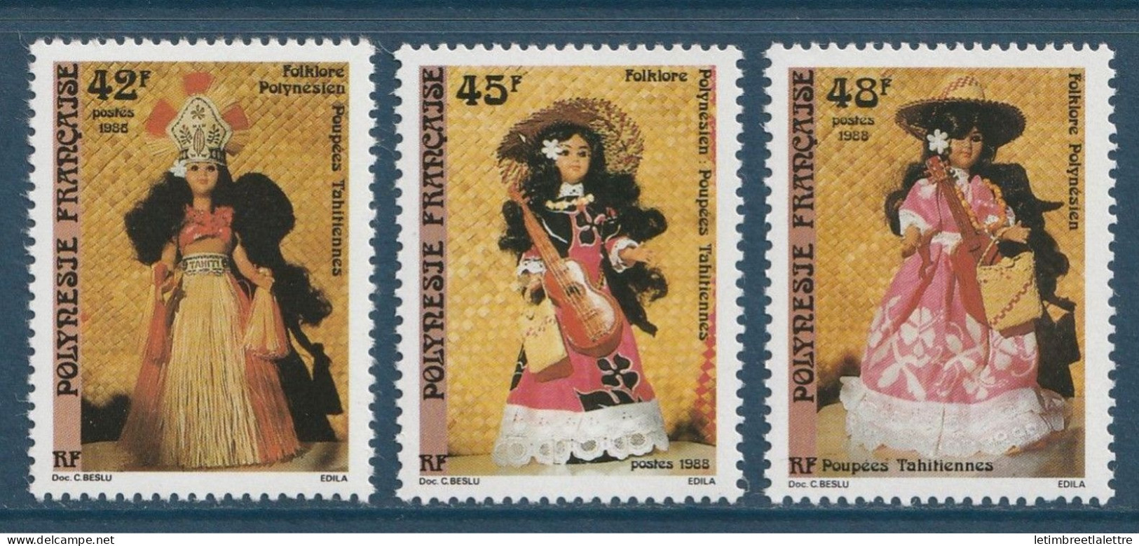 Polynésie Française - YT N° 307 à 309 ** - Neuf Sans Charnière - 1988 - Unused Stamps