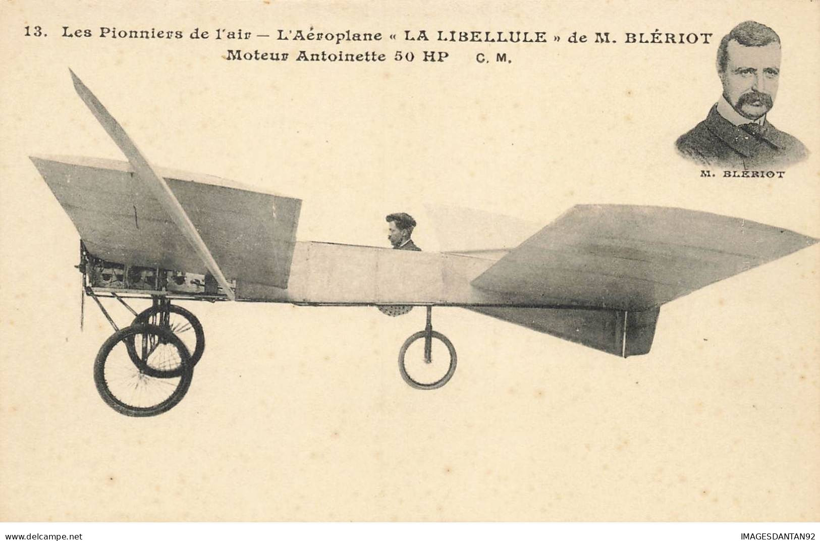 TRANSPORTS AO#AL000566 AVIATION L AEROPLANE LA LIBELLULE DE M BLERIOT 1907 - ....-1914: Précurseurs