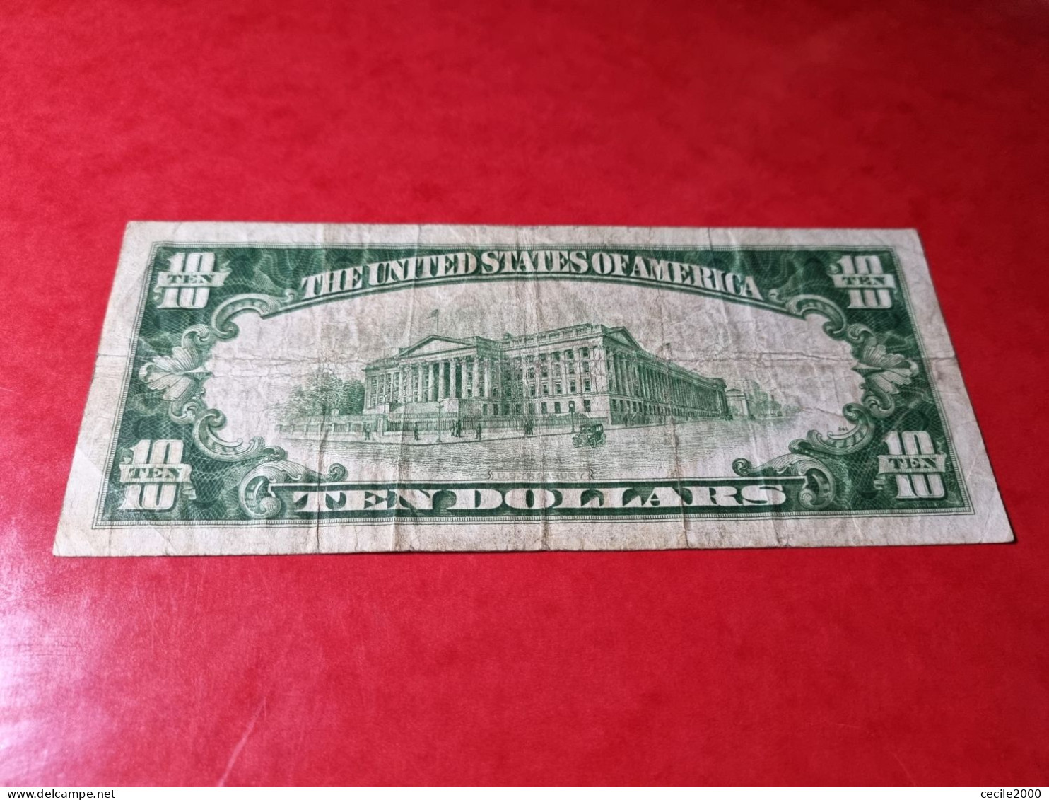 1928 USA $10 DOLLARS *GOLD CERTIFICATE* UNITED STATES BANKNOTE VF BILLETE ESTADOS UNIDOS *COMPRAS MULTIPLES CONSULTAR* - Certificaten Van Goud (1928)