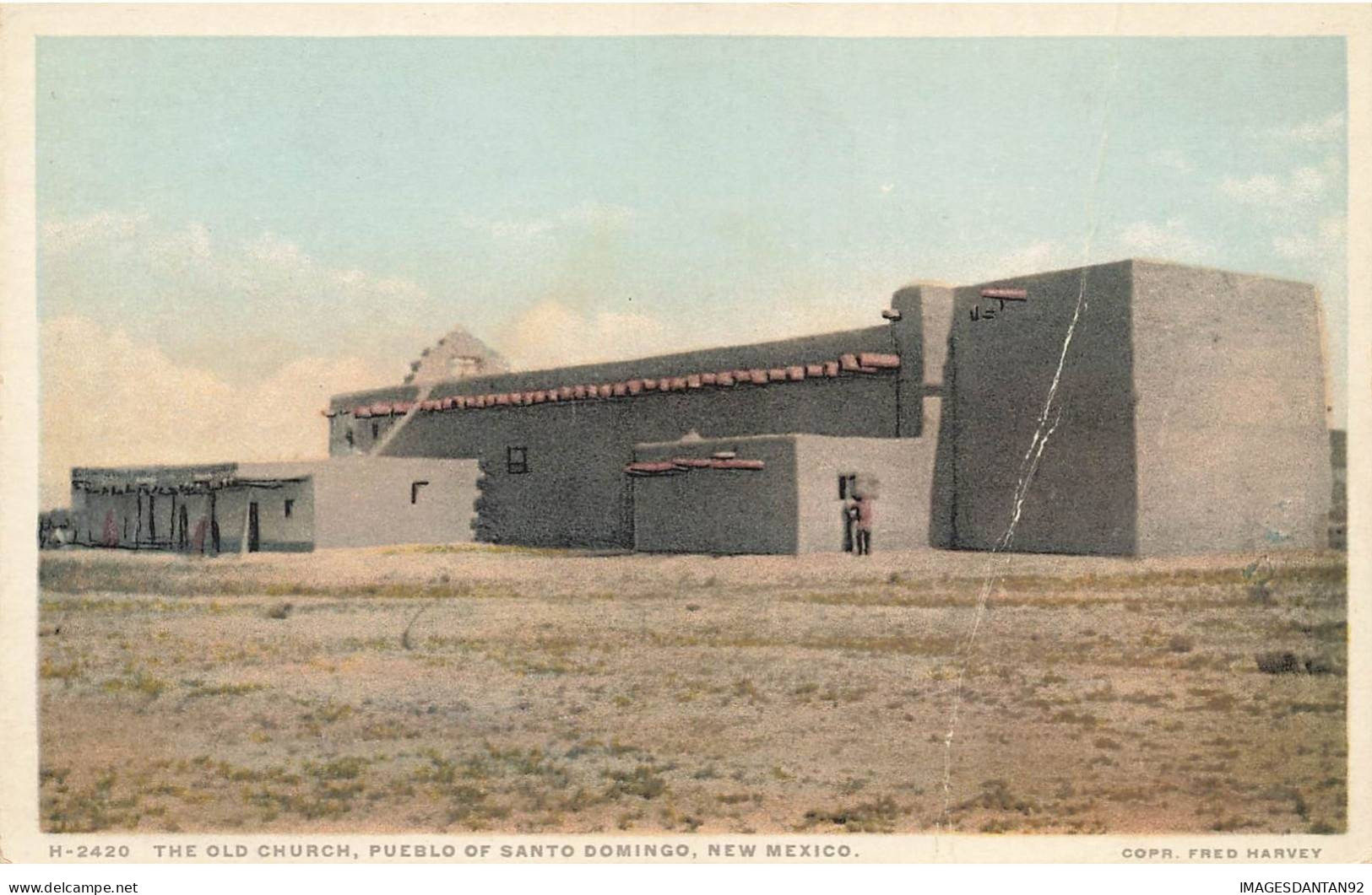 ETAS UNIS AP#DC247 PUEBLO OF SAN DOMINGO NEW MEXICO THE OLD CHURCH - Andere & Zonder Classificatie