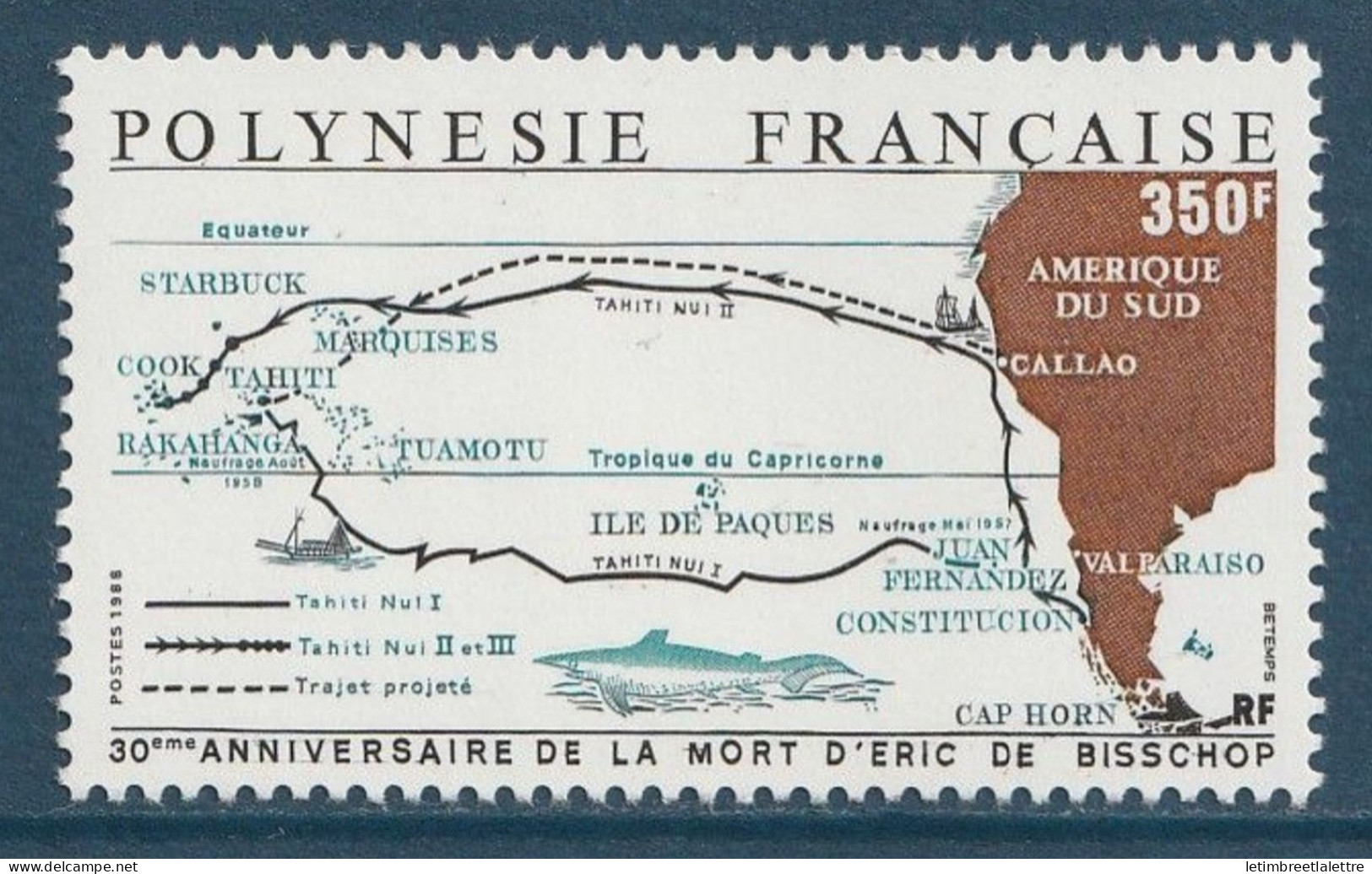 Polynésie Française - YT N° 311 ** - Neuf Sans Charnière - 1988 - Ungebraucht