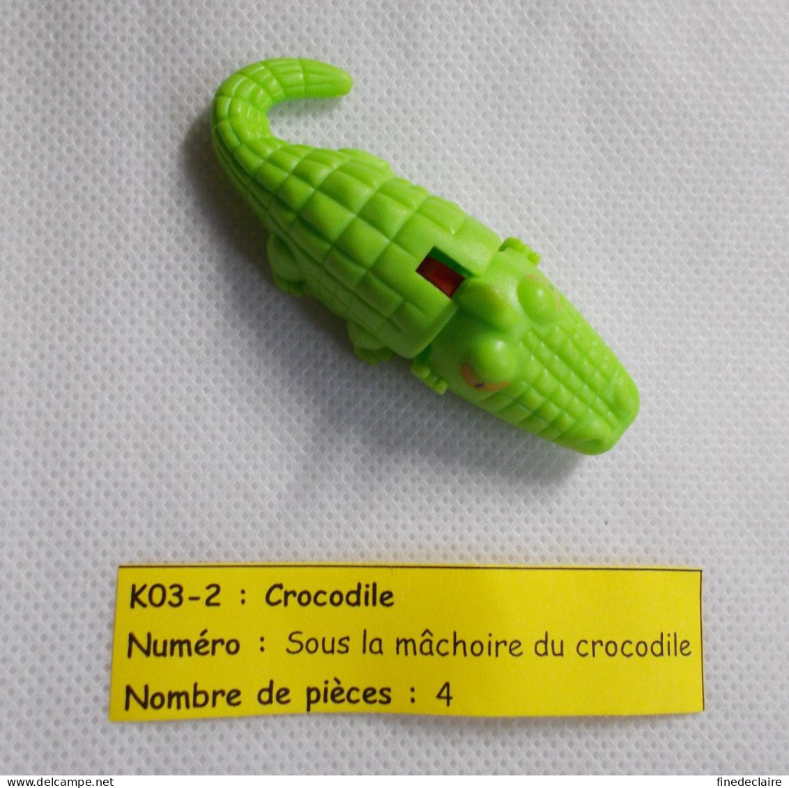 Kinder - Animaux - Natoons - Crocodile - K03 2 - Sans BPZ - Inzetting