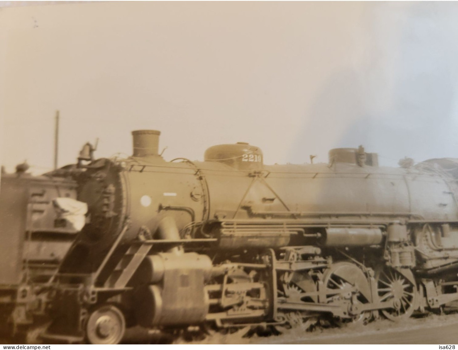 ancienne carte postale photo de train  iowa  a definir