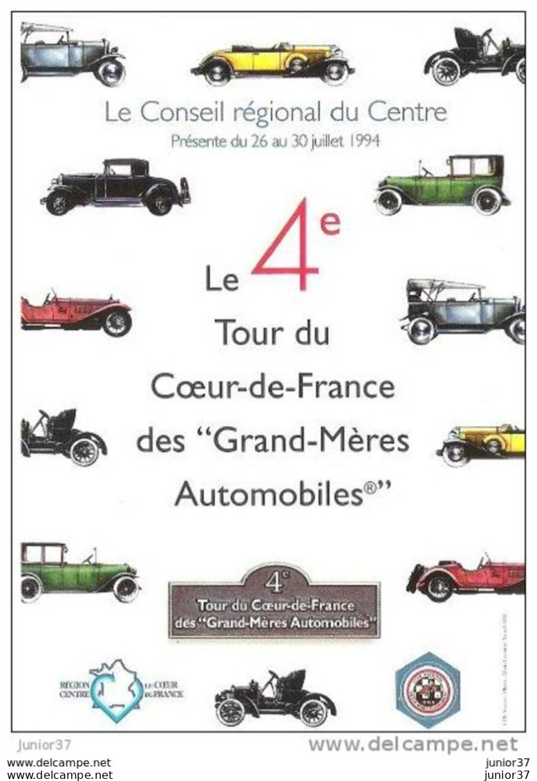 Voiture, Le 4 éme Tour Du Coeur De France Des Grand Mères Automobiles 1994 - Autres & Non Classés