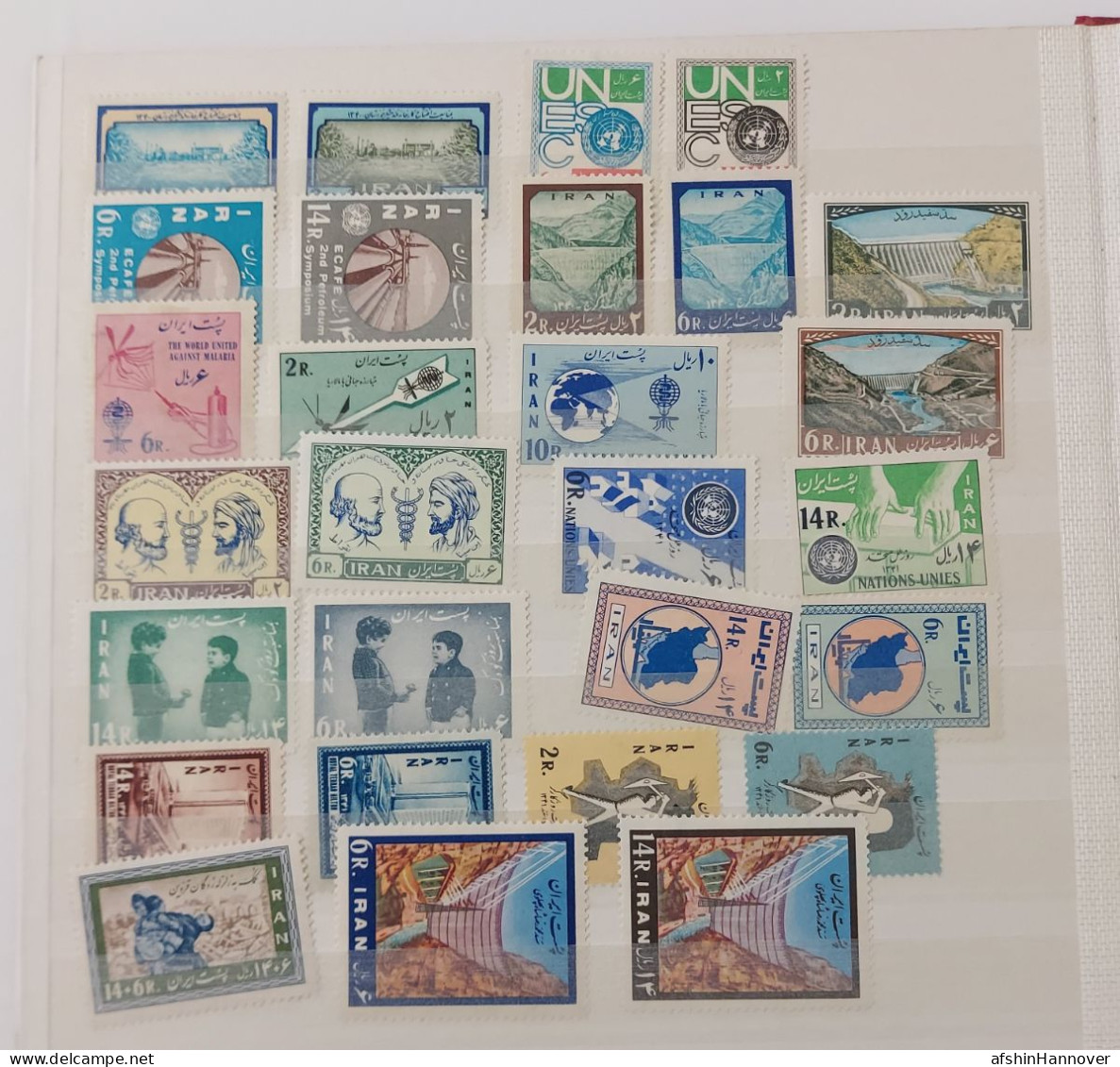 Iran Shah Pahlavi سری کامل تمبرهای یادگاری سال 1341  Commemorative Stamps Issued In Year 1962 - Irán